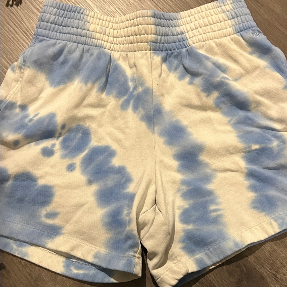 Blue Tie-Dye Shorts
